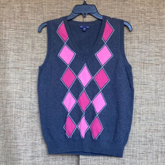 GAP argyle cotton sweater vest - Picture 1 of 5